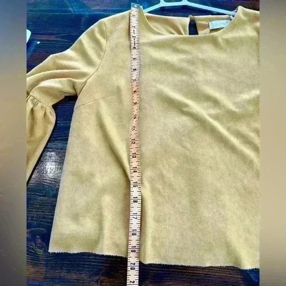 ALTAR’D STATE tan Faux Suede Top L - Picture 6 of 6